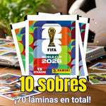 Pack 10 sobres Panini - Mundial 2026 (70 Láminas) FIFA WORD CUP 2026